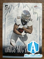 2021 Panini Donruss Javonte Williams White-Hot Rookies Denver Broncos #WHR-JWI
